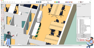 Image du logiciel SketchUp formation avancées CAO de Formaltic